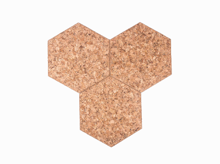 Tableau autocollant liège Hexagon-Decorative